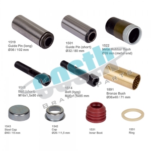 Caliper Guides & Seals Repair Kit 50-1237